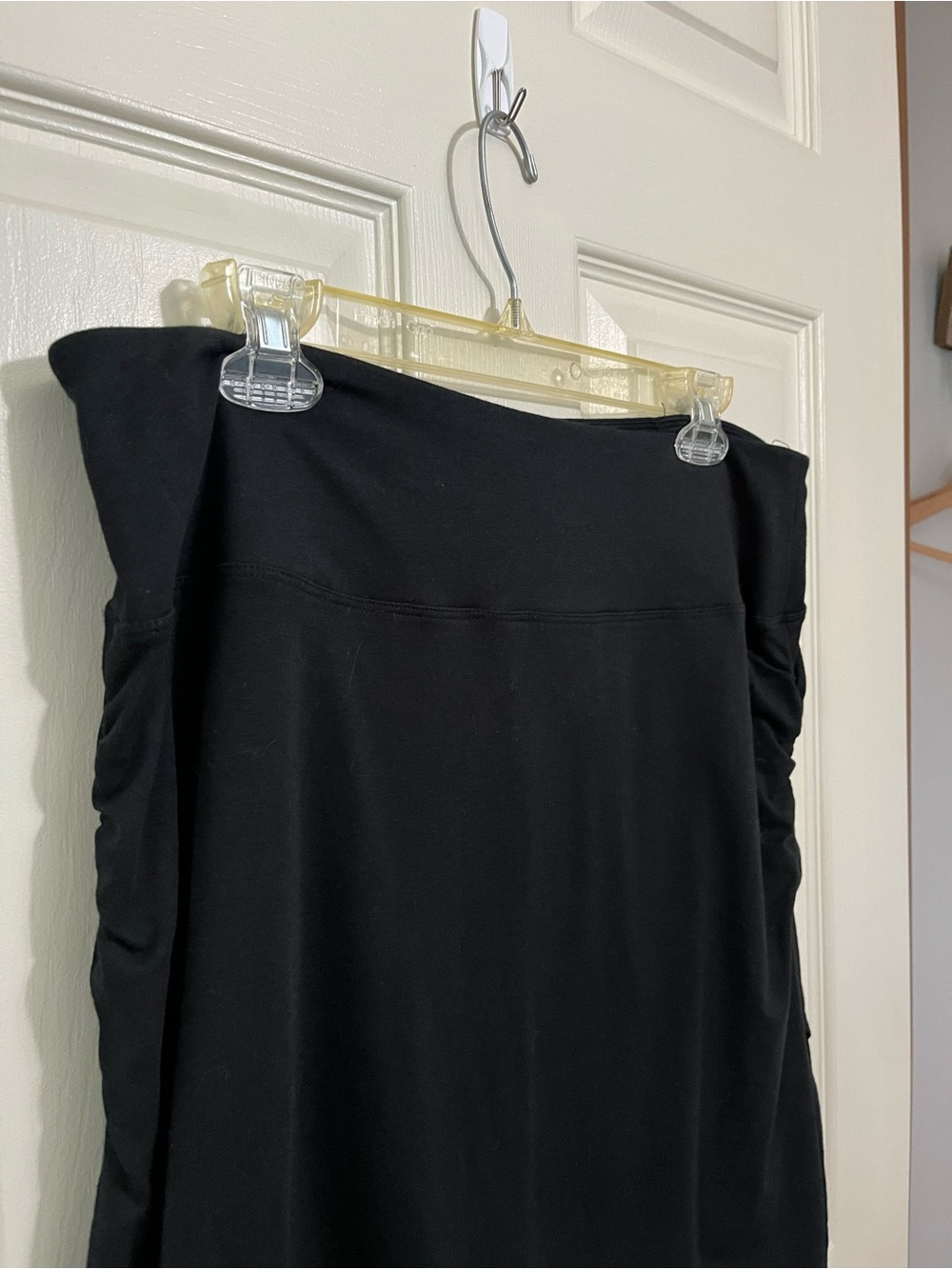 Earth Yoga Black Athletic Skirt Size L Organic Cotton Bamboo Athleisure - Picture 7 of 11